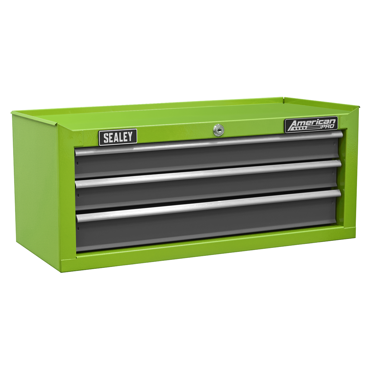 American PRO® Mid-Box Tool Chest 3 Drawer - Green/Grey [AP22309BBHV]