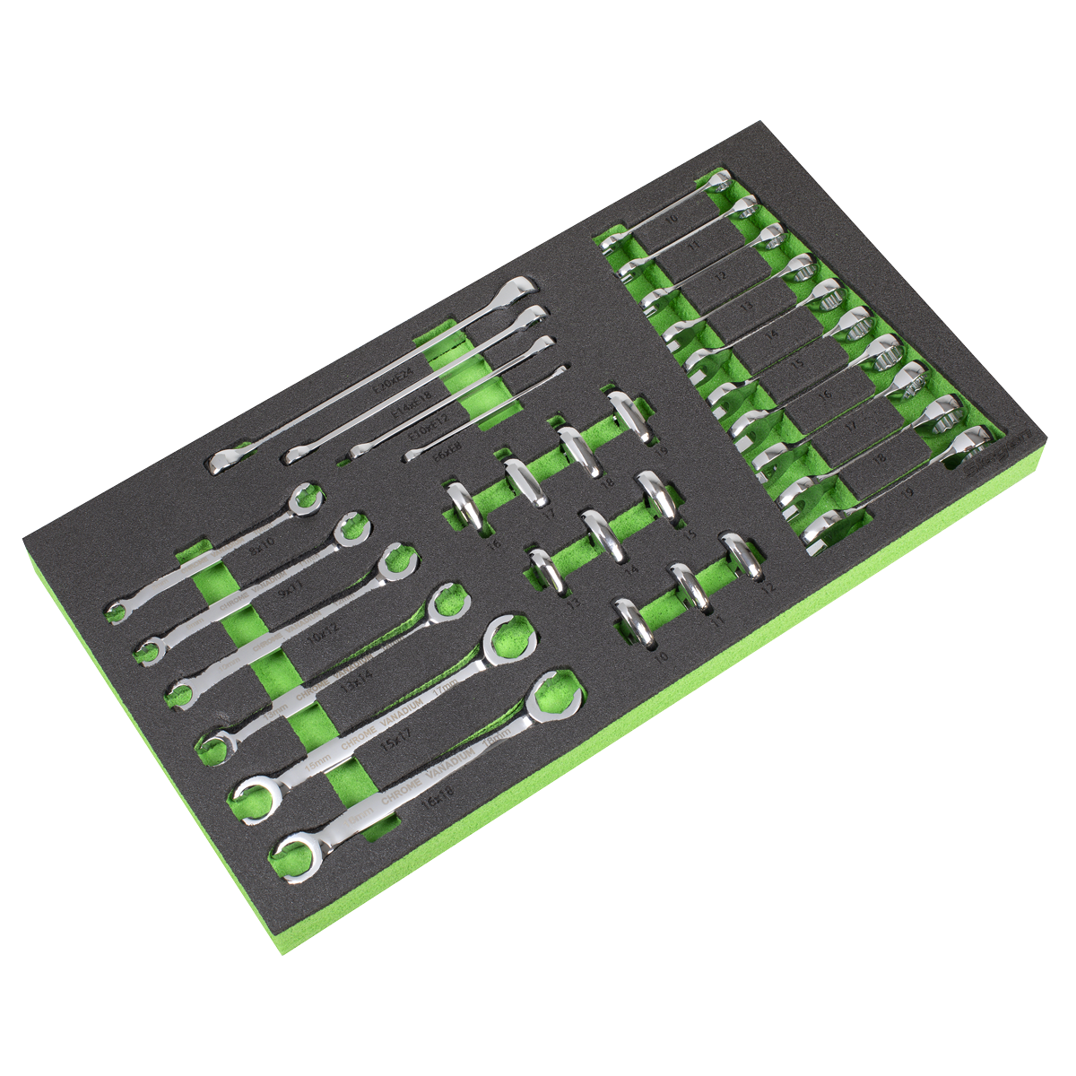 Siegen Specialised Spanner Set with Tool Tray 30pc [S01274]